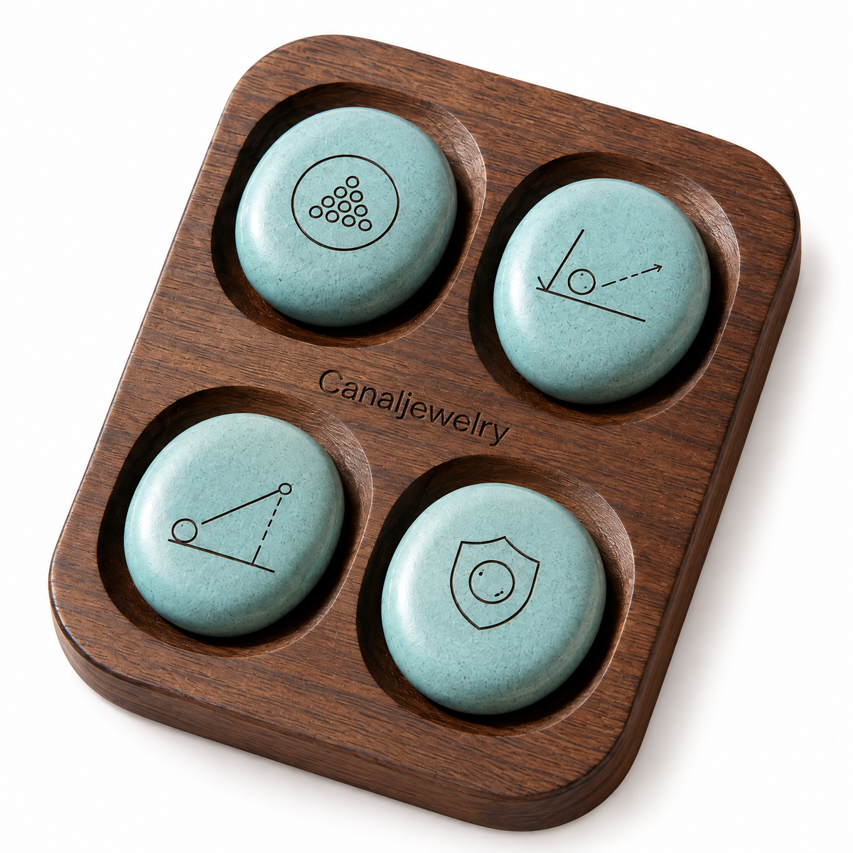 Canaljewelry™ Tide Pebble Table Marker Set