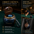 Canaljewelry™ Orbit Crown Cue Chalk Vault
