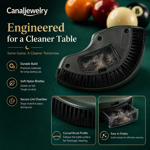 Canaljewelry™ Crescent Felt Keeper Table Brush