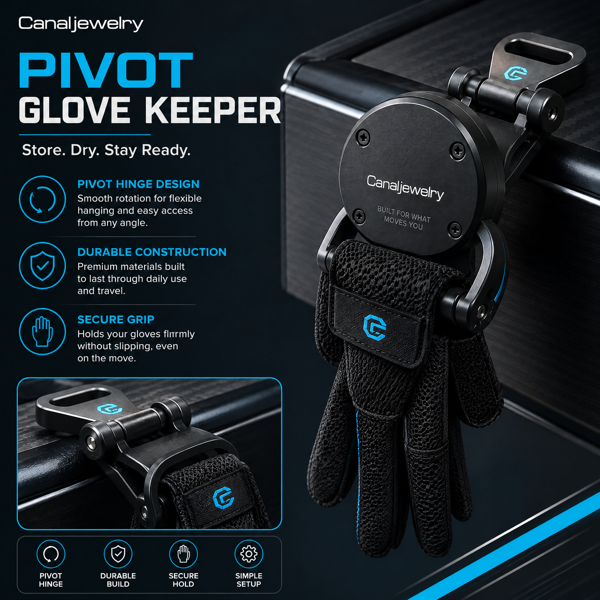 Canaljewelry™ Pivot Glove Keeper