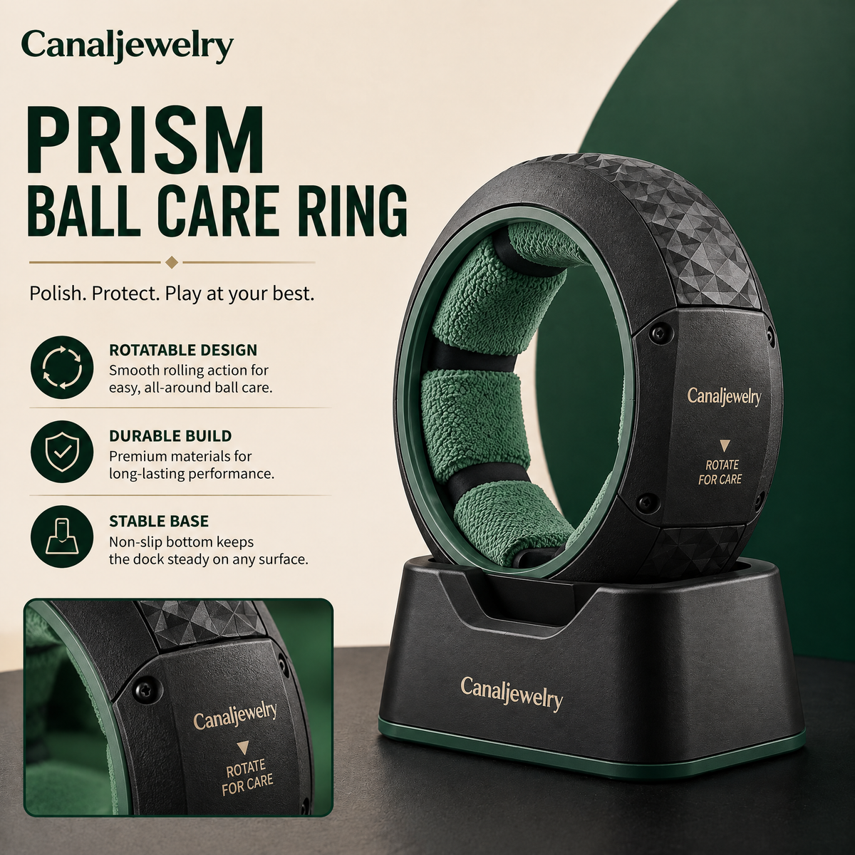 Canaljewelry™ Prism Ball Care Ring