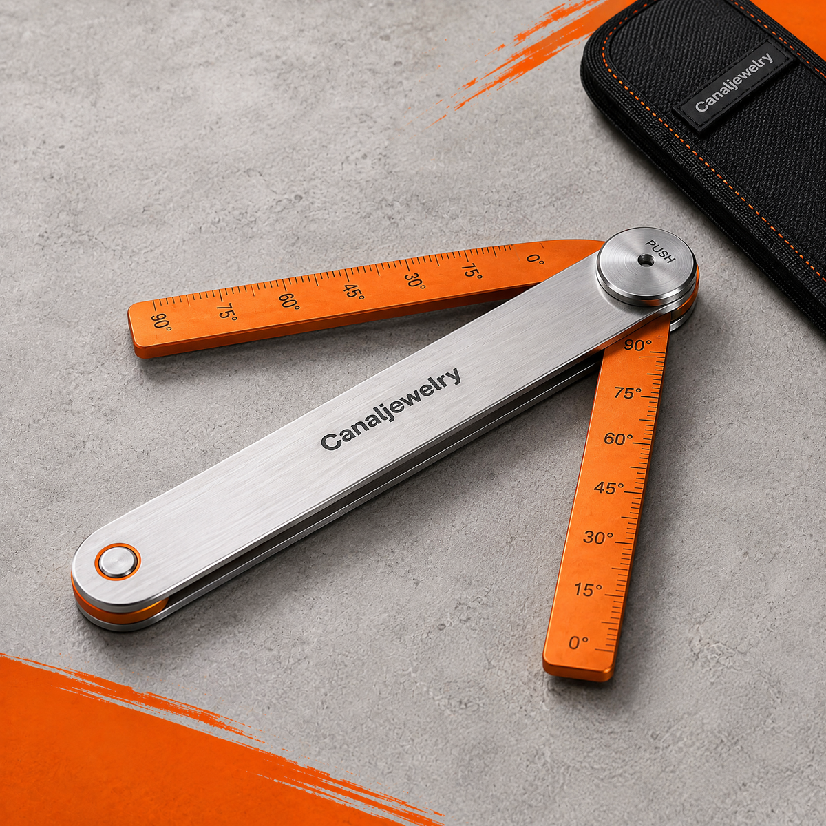 Canaljewelry™ Flux Beam Folding Shot Angle Ruler