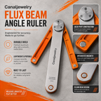 Canaljewelry™ Flux Beam Folding Shot Angle Ruler