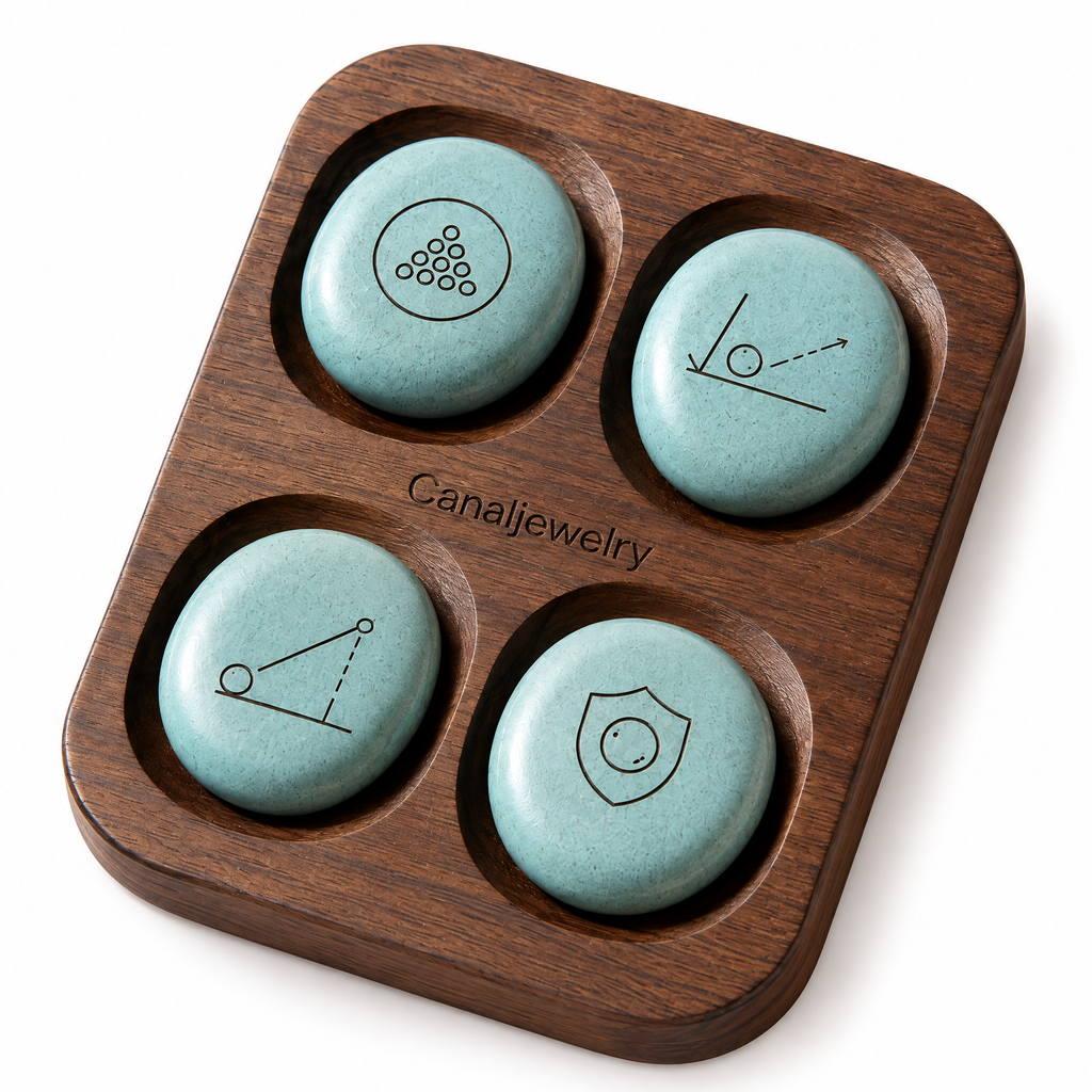 Canaljewelry™ Tide Pebble Table Marker Set