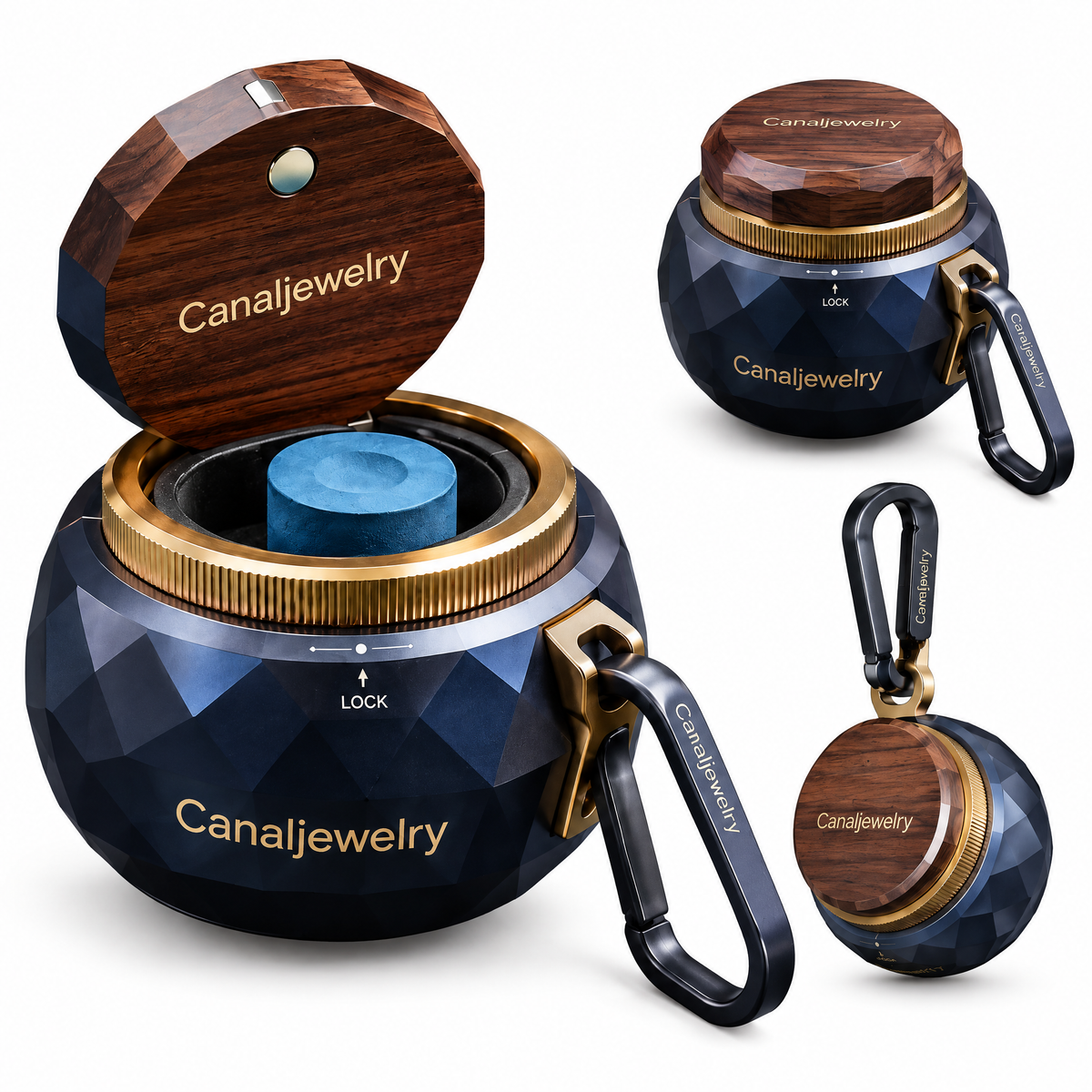 Canaljewelry™ Orbit Crown Cue Chalk Vault