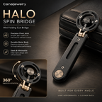 Canaljewelry™ Halo Spin Folding Cue Bridge
