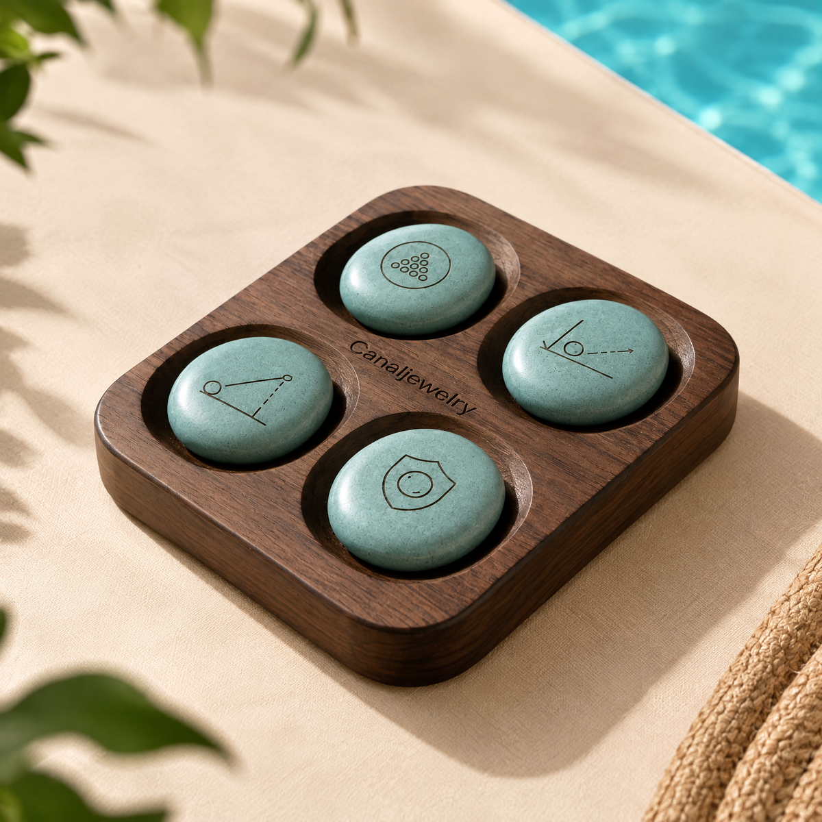 Canaljewelry™ Tide Pebble Table Marker Set