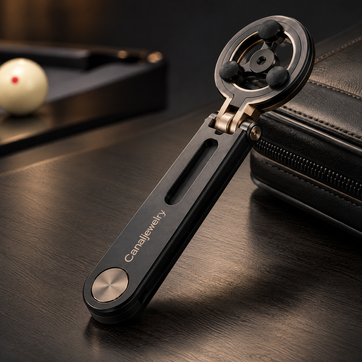 Canaljewelry™ Halo Spin Folding Cue Bridge
